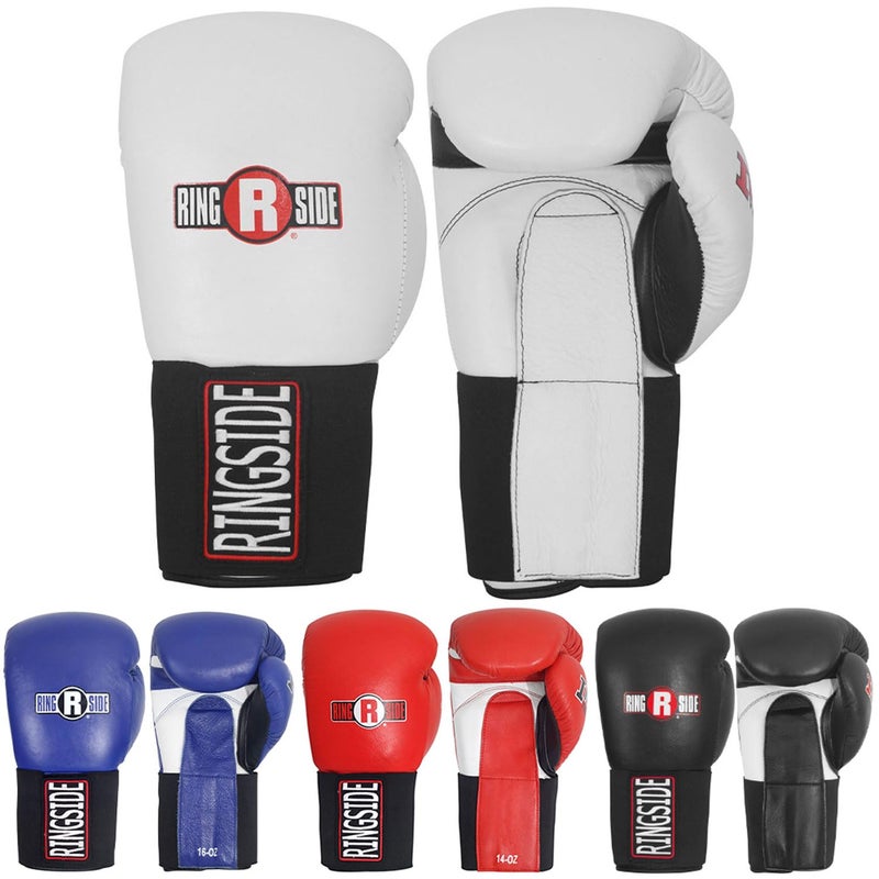 Ringside Imf Tech Sparring Elastic Boxing Gloves (White, 14-Ounce) - Image 1